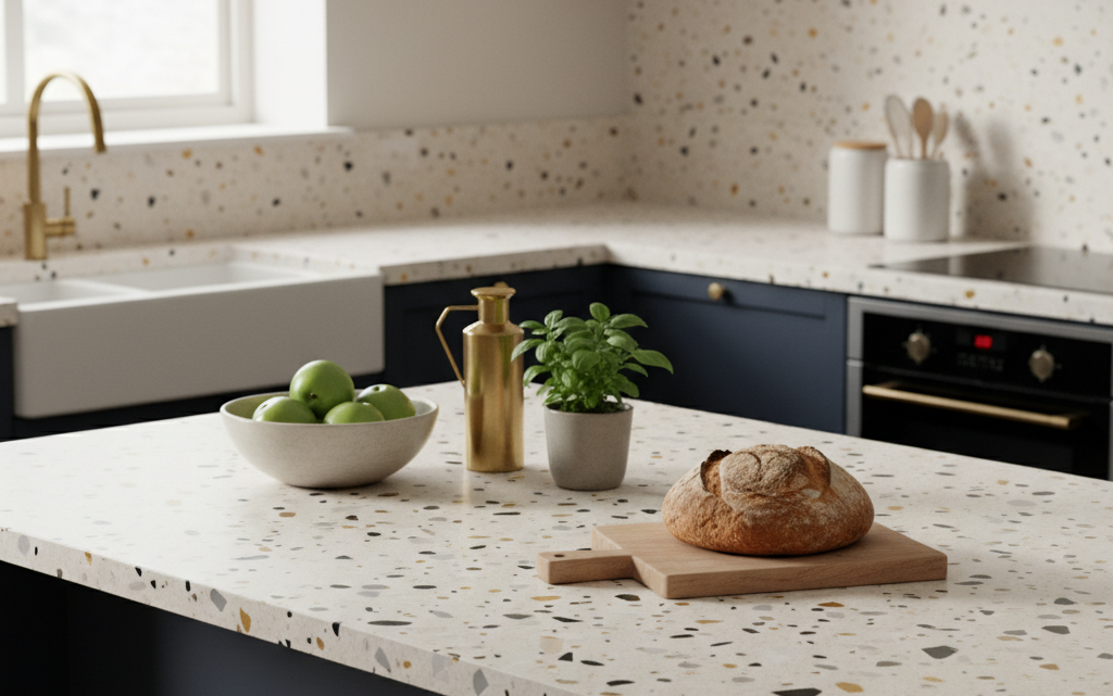 Terrazzo bordplade: Et tidløst valg til dit køkken